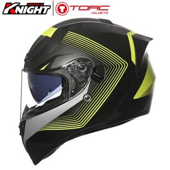 Мотоциклетный внедорожный шлем TORC с двойными линзами для мотокросса, полнолицевой шлем Casco Moto Four Seasons, Мото шлем, Сертификация ECE