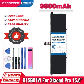 LOSONCOER 9800 мАч Аккумулятор R15B01W для ноутбука Xiaomi Pro серии 15,6 