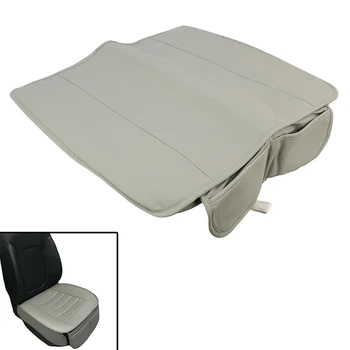 Универсальный автомобильный внедорожник, чехол для переднего сиденья, Объемная защитная подушка, Дышащая Нескользящая искусственная кожа серого цвета