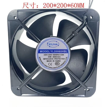 Для промышленного вентилятора YL20060HBL 220v 380v вентилятор для рассеивания тепла 200 * 200 * 60 мм