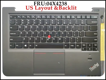Высококачественная клавиатура 04X4238 для ноутбука Lenovo Thinkpad S3-S431 S3-S440 с Подлокотником и тачпадом в сборе с подсветкой американской Раскладки