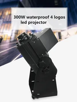 2 /лот водонепроницаемый IP65 с 4 логотипами светодиодная напольная проекция Светодиодная рекламная лампа Настроить наружный проектор логотипа Gobo