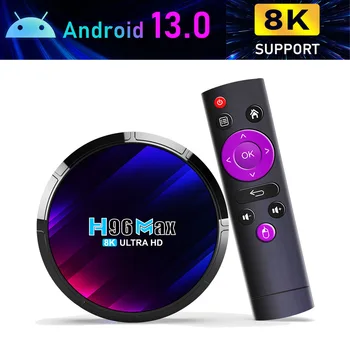 20шт H96 MAX Android 13 TV BOX RK3528 64 ГБ 32 ГБ 16 ГБ 2,4 Г 5 Г WIFI 6 BT 5,0 Глобальный Медиаплеер Телеприставка