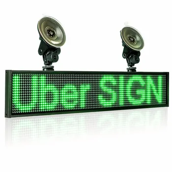 12 В 66 см Зеленая автомобильная светодиодная вывеска, Дистанционно программируемая прокручивающаяся доска для отображения рекламных сообщений, движущиеся знаки на заднем стекле автомобиля