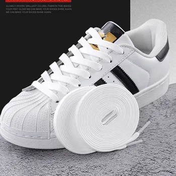 1 пара плоских шнурков для кроссовок, парусиновых баскетбольных туфель, белые, черные, классические мягкие шнурки AF1 для обуви