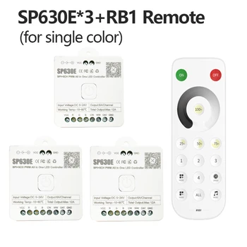 5-Канальный Универсальный Светодиодный Контроллер SP630E Bluetooth SPI Пикселей С CCT/RGB/RGBW/RGBCCT PWM 2,4 G светодиодный Пульт Дистанционного Управления для 5050 3528 FCOB
