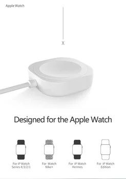 Оригинальное магнитное зарядное устройство Square для Apple Watch 6 5 4 3 2 1 Док-станция для зарядки часов, портативное зарядное устройство USB, умные аксессуары