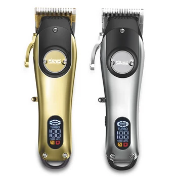 Триммер для волос с цифровым дисплеем для мужчин перезаряжаемая парикмахерская регулируемая профессиональная машинка для стрижки волос мощная электрическая машинка для стрижки