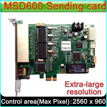 NOVASTAR MSD600 Светодиодный дисплей Для Отправки Карты, Наружный и Внутренний Полноцветный Светодиодный Видеодисплей P2.5-P10-P20, Синхронный контроллер