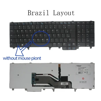 Бразилия Новая Клавиатура для Ноутбука Dell Latitude E6520 E5520 M4800 M6800 E5530 E6530 E6540 Серии M6700 с Подсветкой BR Layout