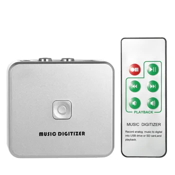 EZCAP 241 Music Digitizer Audio Capture Recorder Box Конвертирует старую аналоговую музыку в MP3 Поддерживает USB-накопитель или SD-карту