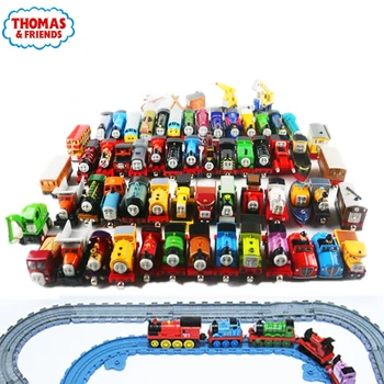 Genunie Thomas and Friends Trackmaster 1:43 Картонный Магнитный Поезд Из Сплава, Ударопрочный Высококачественный Автомобиль, Детские Игрушки, Подарок