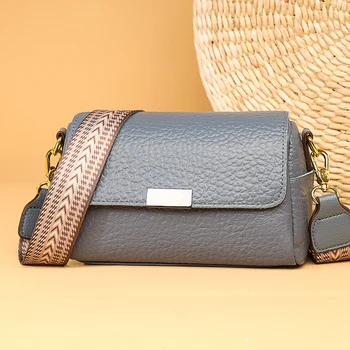 Корейский модный тренд, роскошные Дизайнерские сумки для женщин, сумка-тоут из натуральной кожи, повседневная Винтажная Женская сумка-мессенджер через плечо