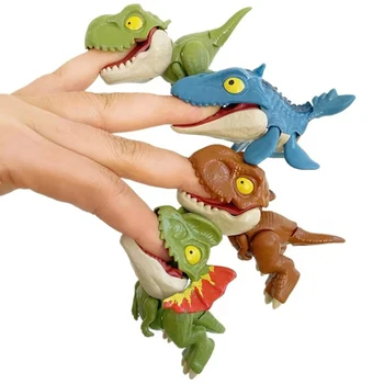 Креативный динозавр с укушенным пальцем, забавная модель тираннозавра, игрушки, развивающие игрушки для детей, подарки на день рождения для детей