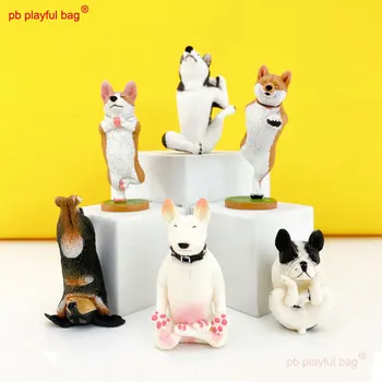 PB Игривая сумка 6 мастеров собачьих танцев Мастер Йоги Корки Чай собака мультяшное животное настольное украшение Детские игрушки подарки ZG88