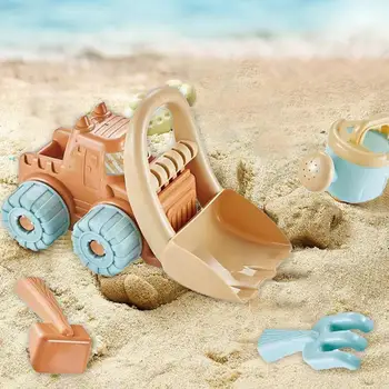 1 Комплект Пляжных игрушек, Забавные игрушки для рытья песка, Разбрызгивающий чайник, Форма автомобиля, Пляжные автомобильные игрушки, Летняя игрушка