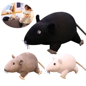 Имитация Плюшевой игрушки, 3D Мышь, Крыса, животное, Мягкая Плюшевая кукла, игрушка, диван, Домашний декор, Подарок на Новый год