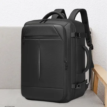 Мужская сумка через плечо Деловой рюкзак многофункционального расширения 17-дюймовый компьютерный рюкзак для путешествий Runaway Backpack
