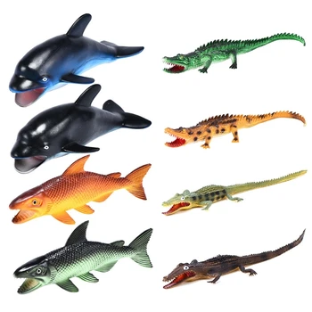 4XBD Моделирование Морских фигурок Фигурки морских животных Модель Дельфина-молота Развивающие игрушки