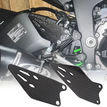 Мотоциклетная Защита Пятки Из Настоящего Углеродного Волокна, Защитная Подставка Для Ног Kawasaki ZX6R ZX-6R 2019 2020 2021 2022 2023 ZX 6R Подставка Для Ног