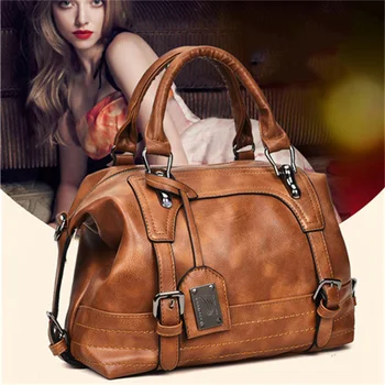 Женские Винтажные роскошные сумки-портмоне из мягкой кожи, дизайнерская женская повседневная дорожная сумка-тоут, женские сумки для рук