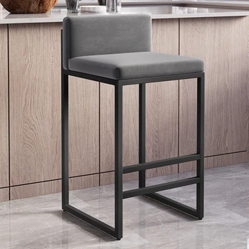 Эргономичные кухонные кресла для отдыха, Передвижные Металлические Роскошные обеденные стулья, Современная Высокая минималистичная мебель для дома Cadeiras De Jantar