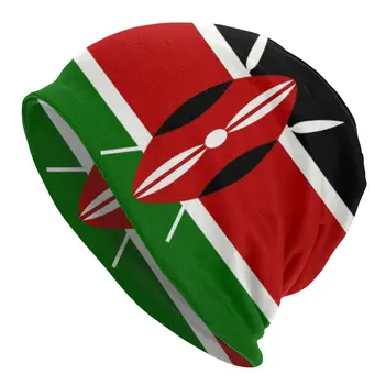 Вязаные шапки-бини с флагом Кении, мужские, женские, хип-хоп, Унисекс, взрослые, кенийские, патриотические, теплые зимние, Skullies, шапочки, кепки
