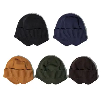 56-61 см Защита для ушей, повседневная модная солнцезащитная шапка, шапки-бомберы, теплая кепка, мужская флисовая шапка, зимняя вязаная шапка