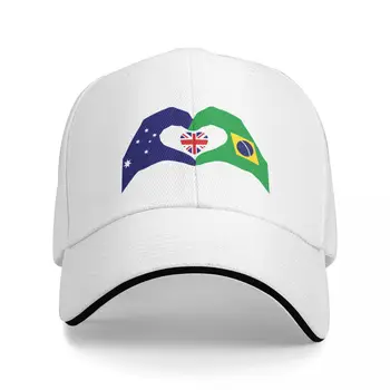 Мы любим Австралию и Бразилию, кепка серии Patriot Flag, бейсболка, меховая шапка, мужские шапки, женские