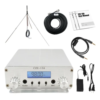 CZH-15A 15 Вт FM стерео PLL широковещательный передатчик оптовая продажа бесплатная доставка