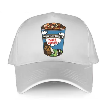 Новые хлопчатобумажные Шапки Для Взрослых бейсболка на открытом воздухе Бен И Джерри Наполовину Испеченное Мороженое Мужчины и Женщины хип-хоп harajuku шапки солнцезащитная шляпа